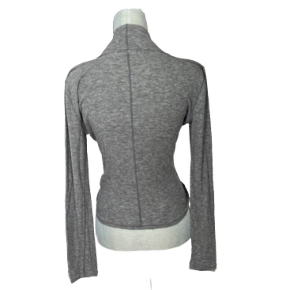 Rag & Bone Grey Lightweight Ribbed Mock Turtlenec… - image 4